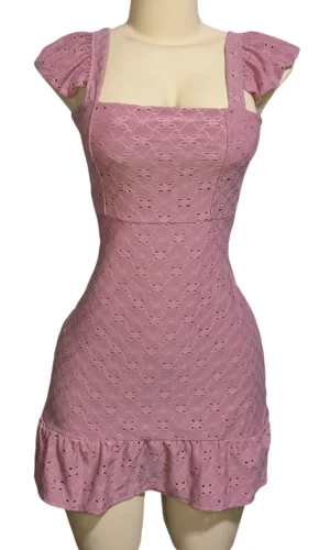 VESTIDO CORTO - BRODERIE ROMÁNTICO