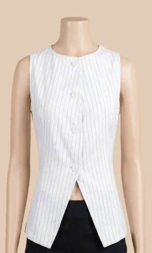 CHALECO MODERNO - COLOR BLANCO
