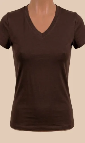 POLO CUELLO BASICO V – MARRON OSCURO